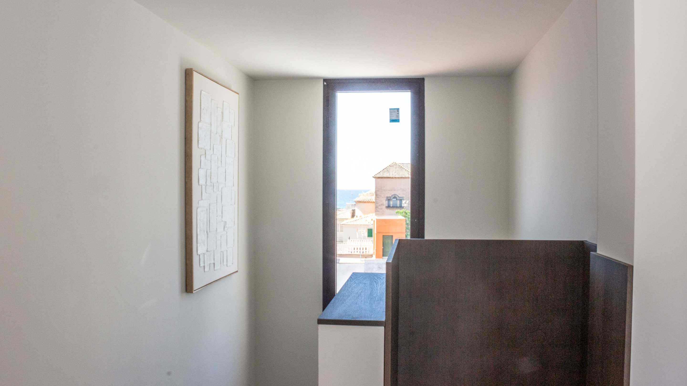 Stair landing with a sea view, Mandarin penthouse, Portixol